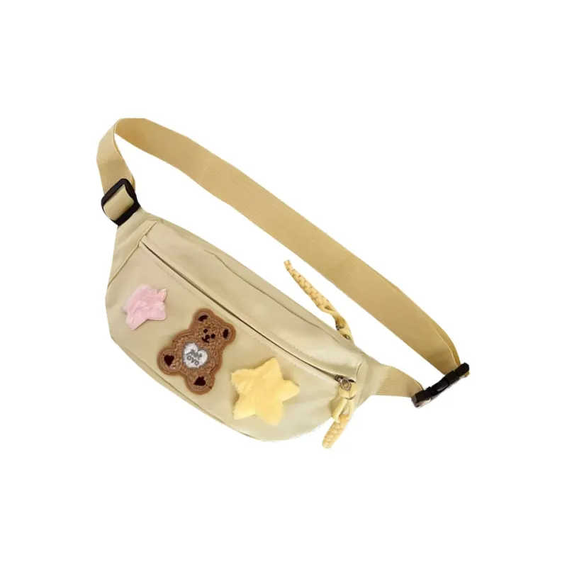 NOME Nylon Sling Bag Regular Women's Ecru/Dividend/Black Yellow-7