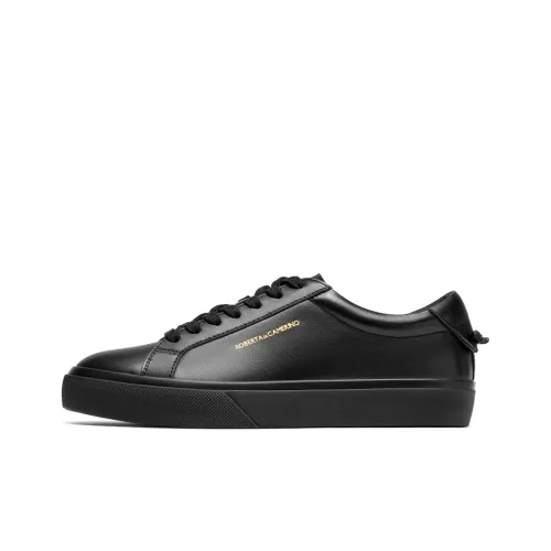 ROBERTA DI CAMERINO Abrasion Resistant Low Top Skateboard Shoes Men's Black