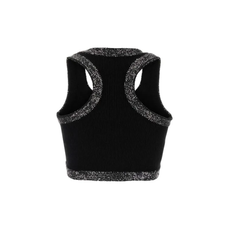 MIU MIU Tank Tops Women's Black-1