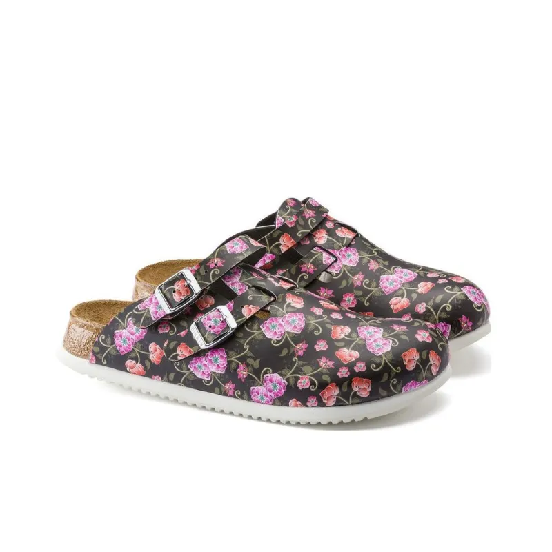 Birkenstock Closed Toe Slippers Women's Rose Black Narrow-2