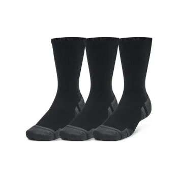 Under Armour Mid Calf Socks Unisex 3 Pack Black