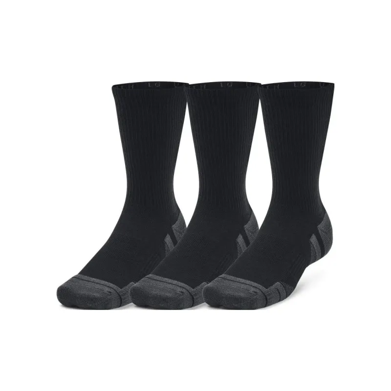 Under Armour Mid Calf Socks Unisex 3 Pack Black-0