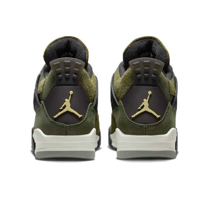 Air jordan 4 olive fashion green