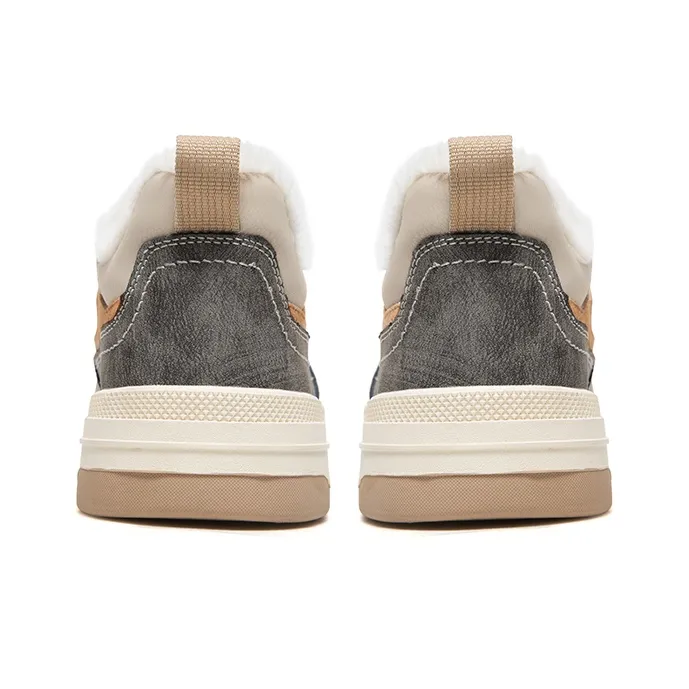 CAMEL Warm Slip-Resistant Low-Top Skateboard Shoes Men's Khaki-3
