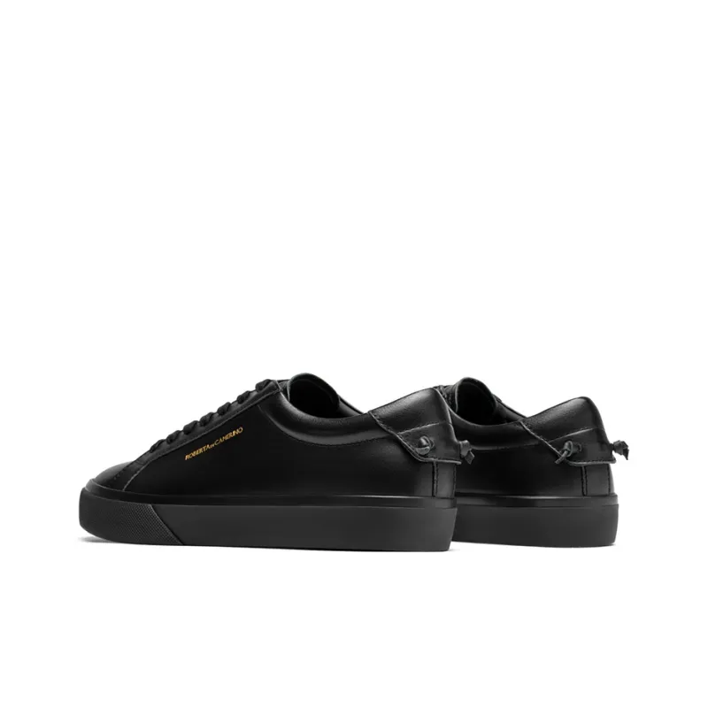ROBERTA DI CAMERINO Abrasion Resistant Low Top Skateboard Shoes Men's Black-3