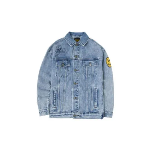 Drew House Denim Jackets Men Blue