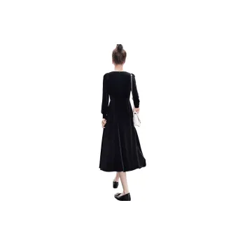 Cypress House Long Sleeved Dress Women's Black