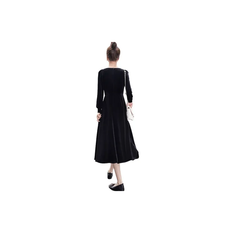 Cypress House Long Sleeved Dress Women's Black-0