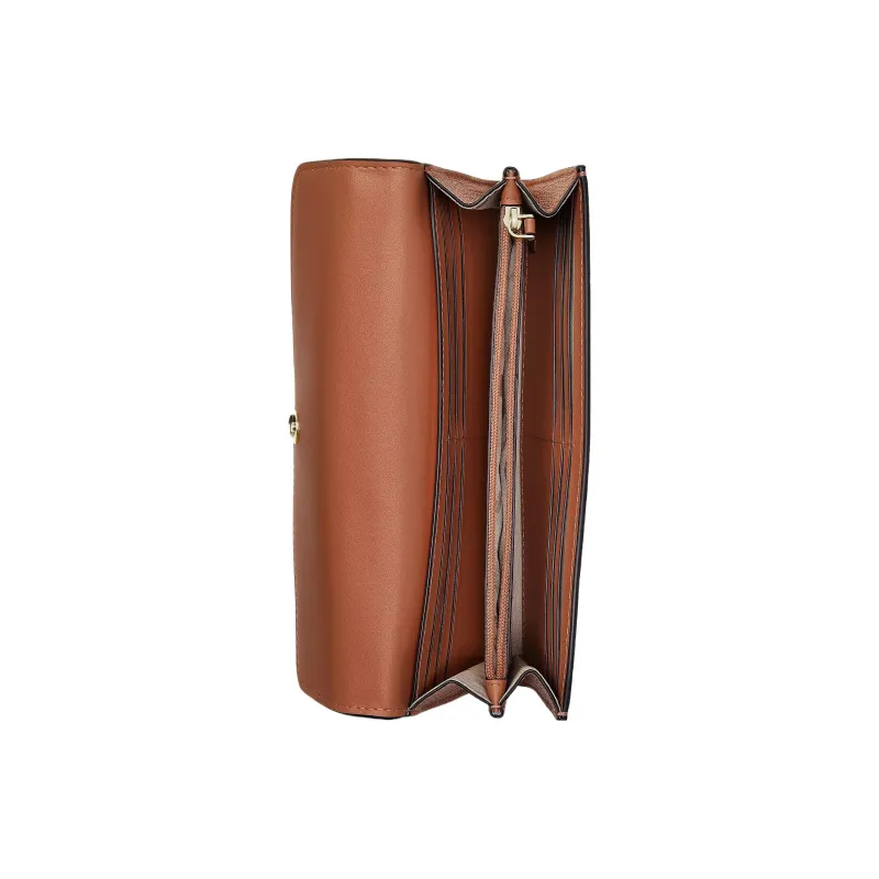 Kate Spade Marti Litchi Grain Leather Wallet Large Size Unisex Caramel-2
