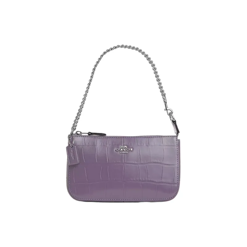 COACH Nolita Leather Handbag Shoulder Bag Women's Purple-0