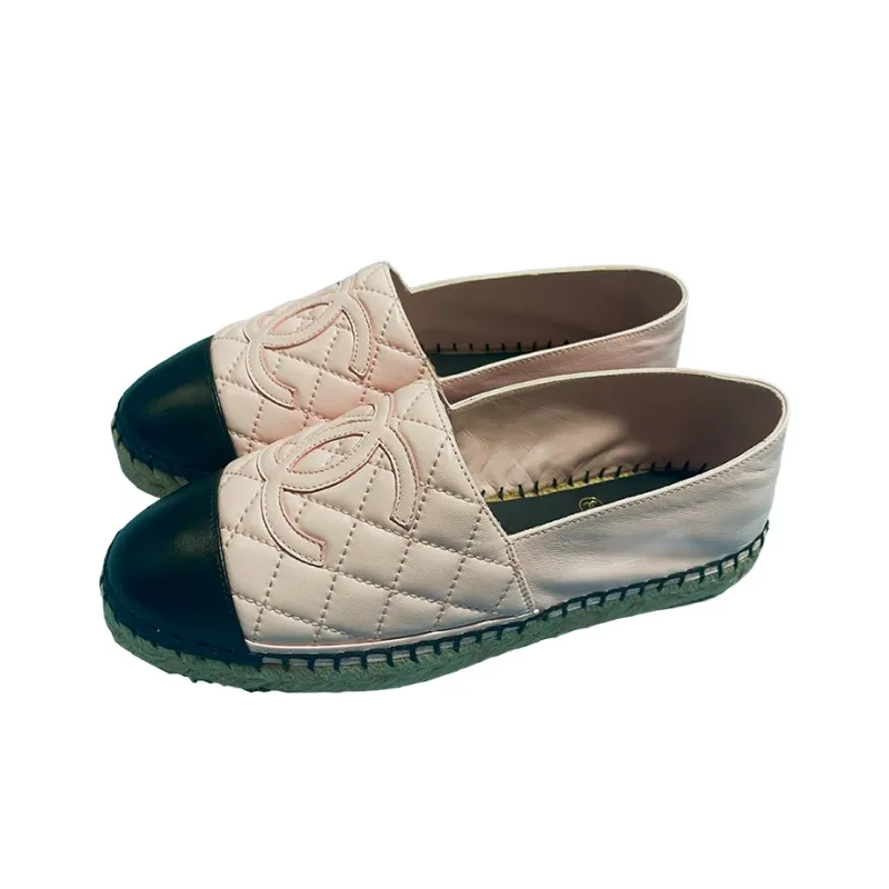 CHANEL Casual Single Shoes Women's Pink Black-2