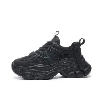 SOBB Cushioned Wear-Resistant Breathable Moisture-Wicking Low-Top Chunky Sneakers 4cm Women's