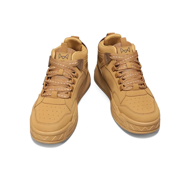 MIIOW Trend Party Series Anti Slip And Wear Resistant Height Increasing High Top Skateboard Shoes Men's-4