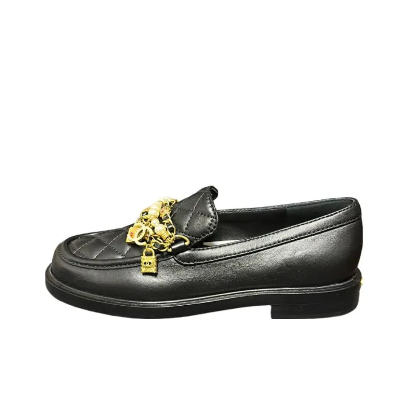 CHANEL Loafers Women's Black-2