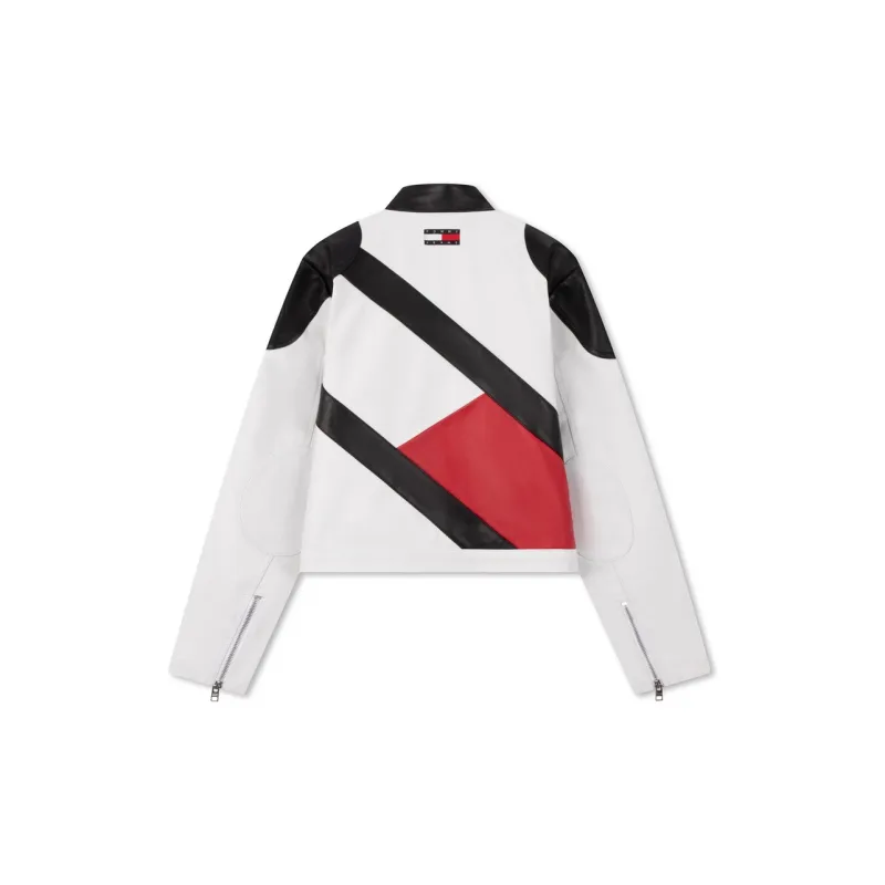 Tommy Hilfiger Jacket Unisex Black White Red Multicolor-1