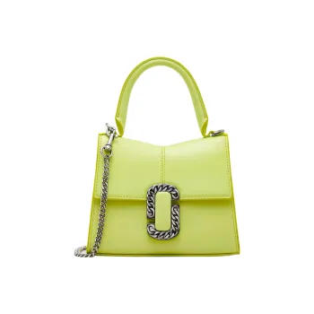 MARC JACOBS Smooth Leather Shoulder Bag, Crossbody Bag, Handbag Mini Women's Lemon