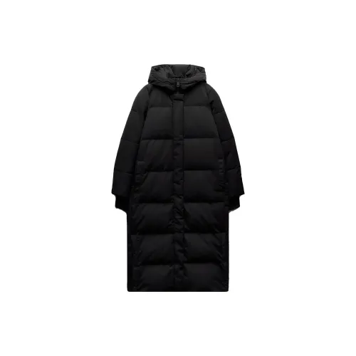 ZARA Down Jackets Women's Black