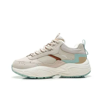 Anta Life Collection Anti-Slip Wear-Resistant Water-Resistant Warm Low-Top Casual Shoes Women's White Brown