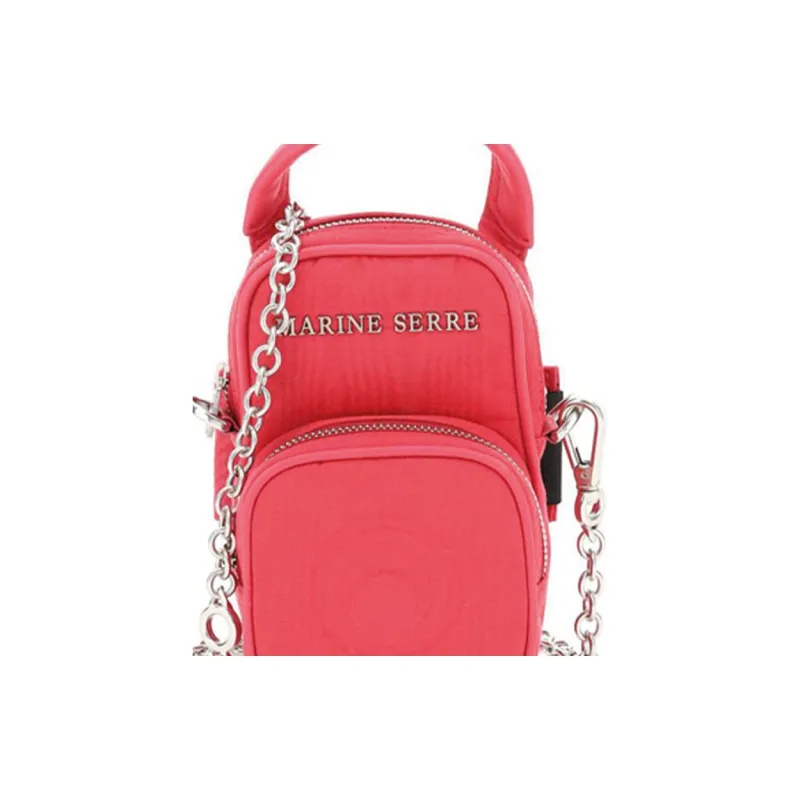 Marine Serre Logo Plaque Mini Corssbody Bag-4