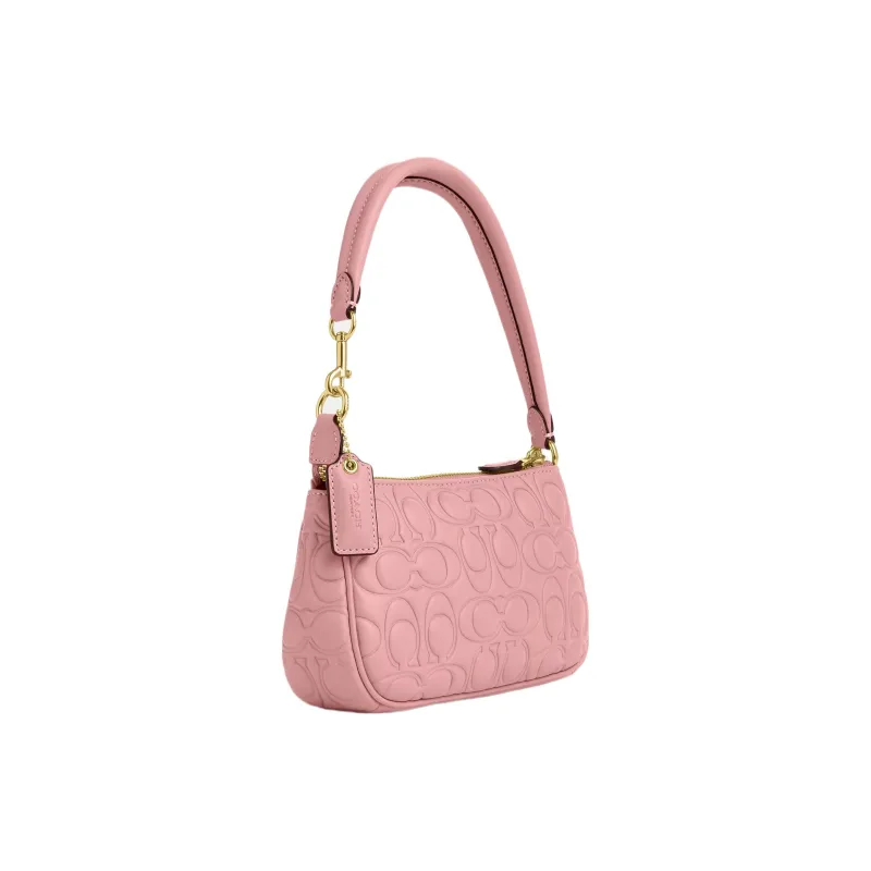 COACH Nolita Cow Leather Handbag, Shoulder Bag Trumpets Women's Light Rouge Red-2