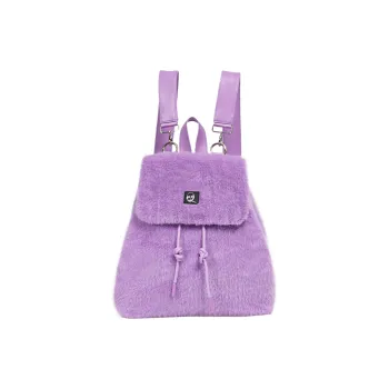 REBIRTH Microfiber Synthetic Leather Backpack Regular Unisex Purple Happiness Blue Macaron Black Fairy
