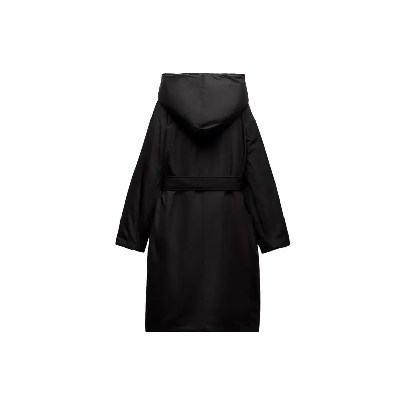 ZARA Puffer Jacket Women's Black-1