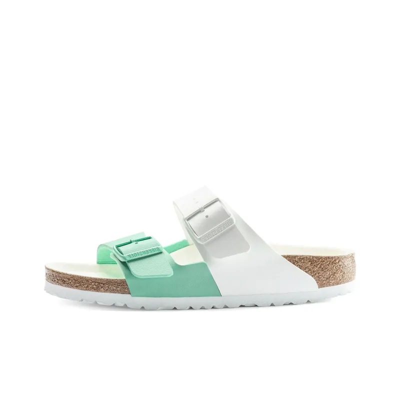 Birkenstock Slip-Resistant Slide Slippers Unisex White Green-0