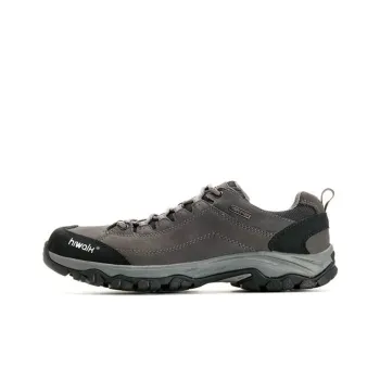 HIWALK Anti Slip And Wear Resistant Water Resistant Low Top Outdoor Shoes Men's Gray