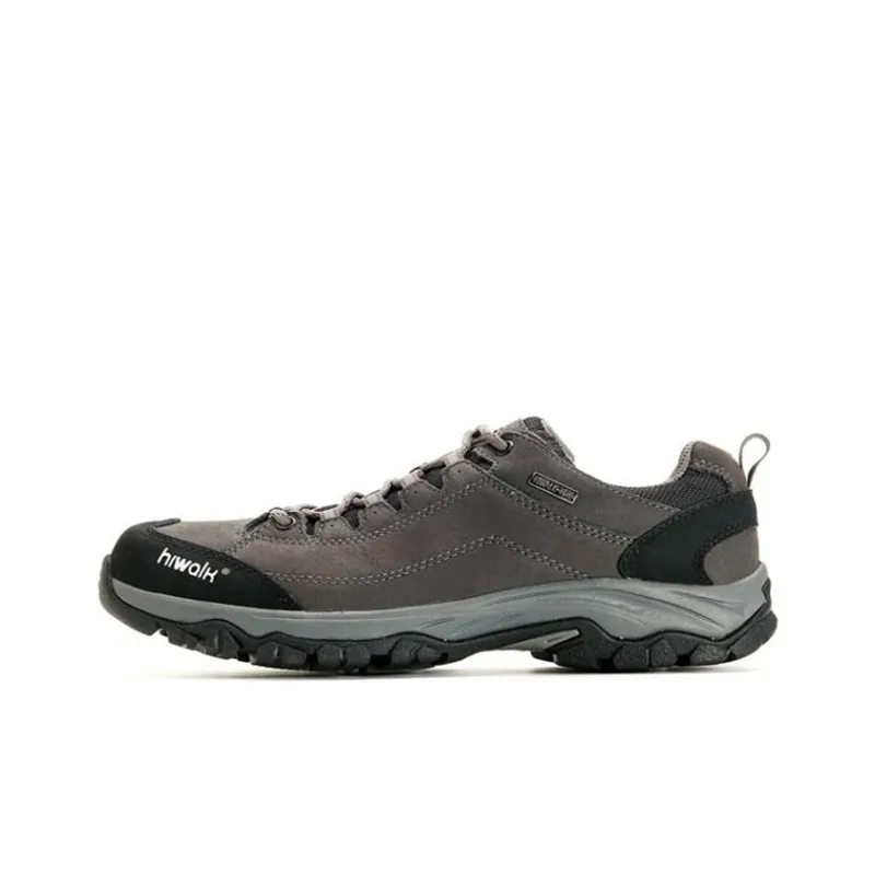 HIWALK Anti Slip And Wear Resistant Water Resistant Low Top Outdoor Shoes Men's Gray-0