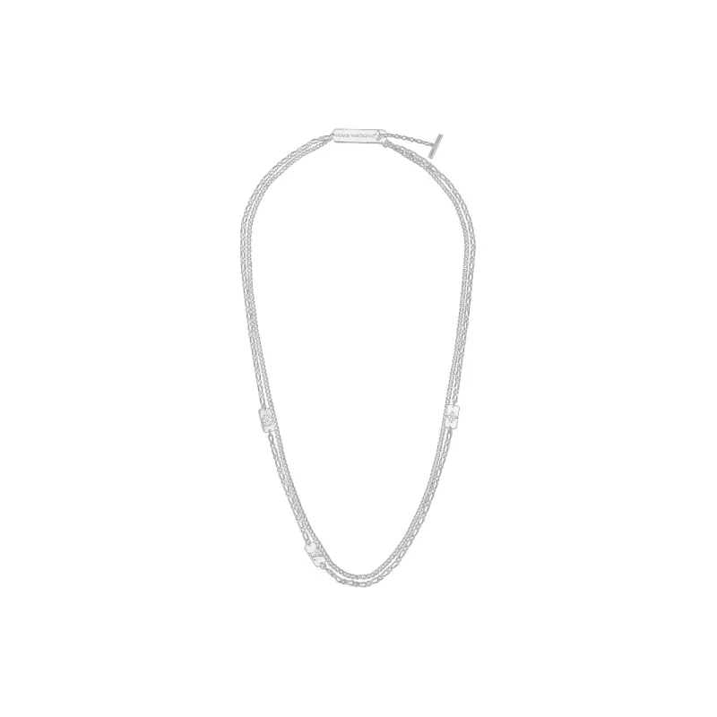 LOUIS VUITTON Metal Necklaces Men's Silver-1