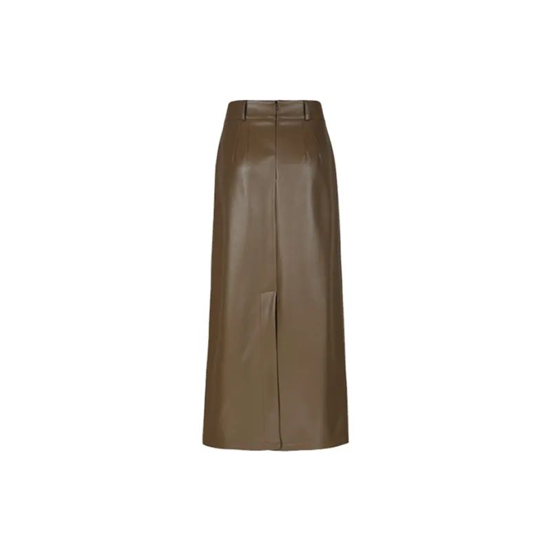 MKBY Leather Long Skirt Women's-1