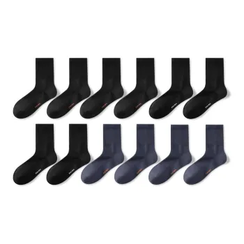 HLA Mid Calf Socks Men's 6 Pack