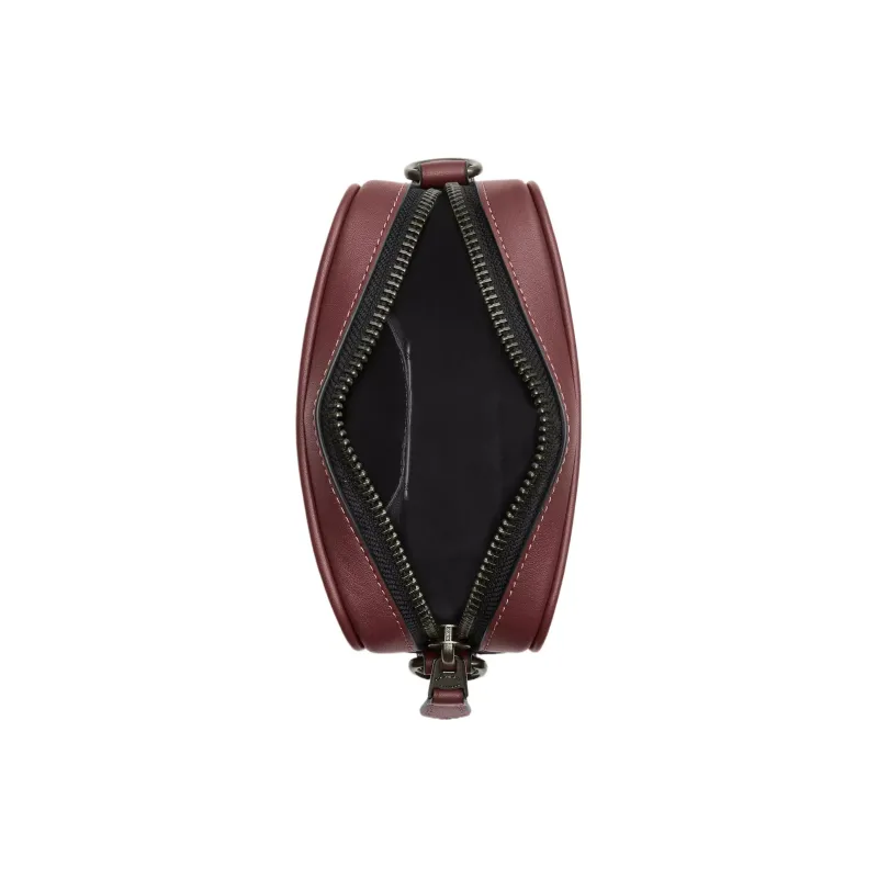 COACH Sullivan Calfskin Shoulder Bag, Crossbody Bag Small Size Women's Burgundy-2
