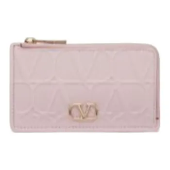 Valentino Calfskin Card Holder Regular Women's Light Purple