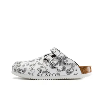 Birkenstock Paisley Wrap-toe Slippers Women's White Narrow Fit