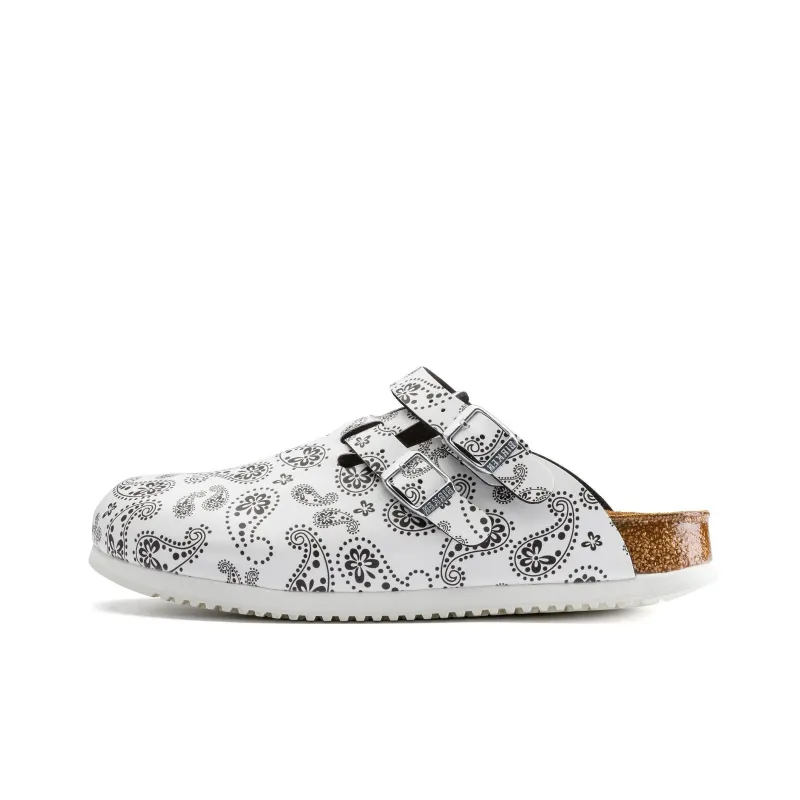 Birkenstock Paisley Wrap-toe Slippers Women's White Narrow Fit-0