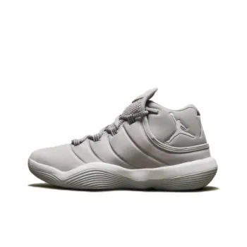 Jordan Super.Fly 2017 Anti Kick Cushioning Mid Top Children's Basketball Shoes Gray Teenagers
