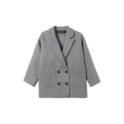 MRR&CO. Velvet Jackets Women's Dark Gray