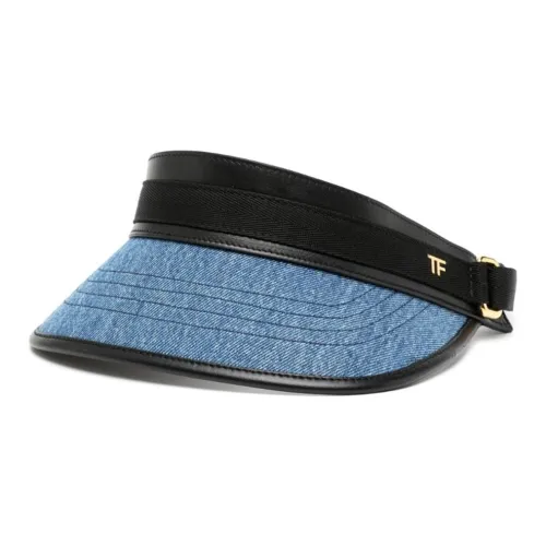 TOM FORD Leather-trim Denim Visor