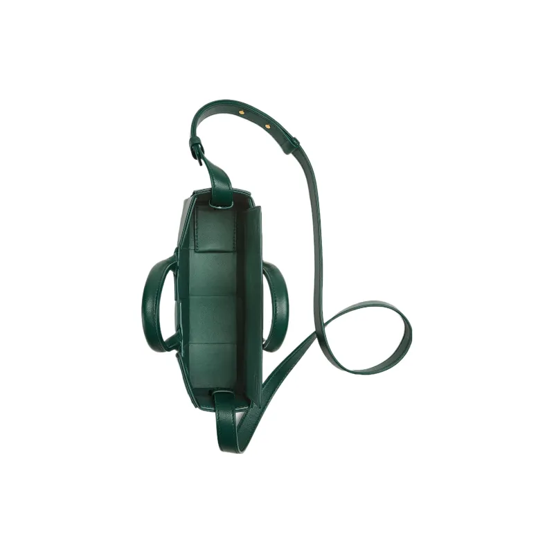 Bottega Veneta Sheepskin Shoulder Bag Crossbody Bag Handbag Mini Women's Emerald-2