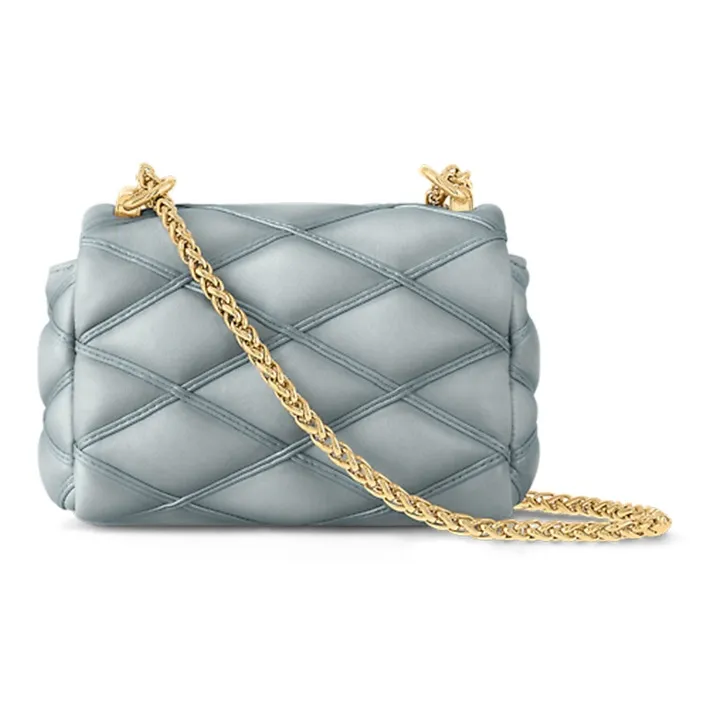 LOUIS VUITTON Pico GO 14 Leather Crossbody Bag, Shoulder Bag Regular Women's Light Gray-2