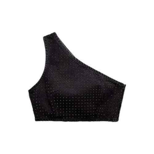 ZARA Crop Tops Women's Black