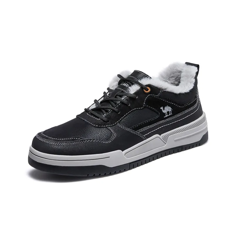 CAMEL Warm Slip-Resistant Low-Top Skateboard Shoes Men's Khaki-7
