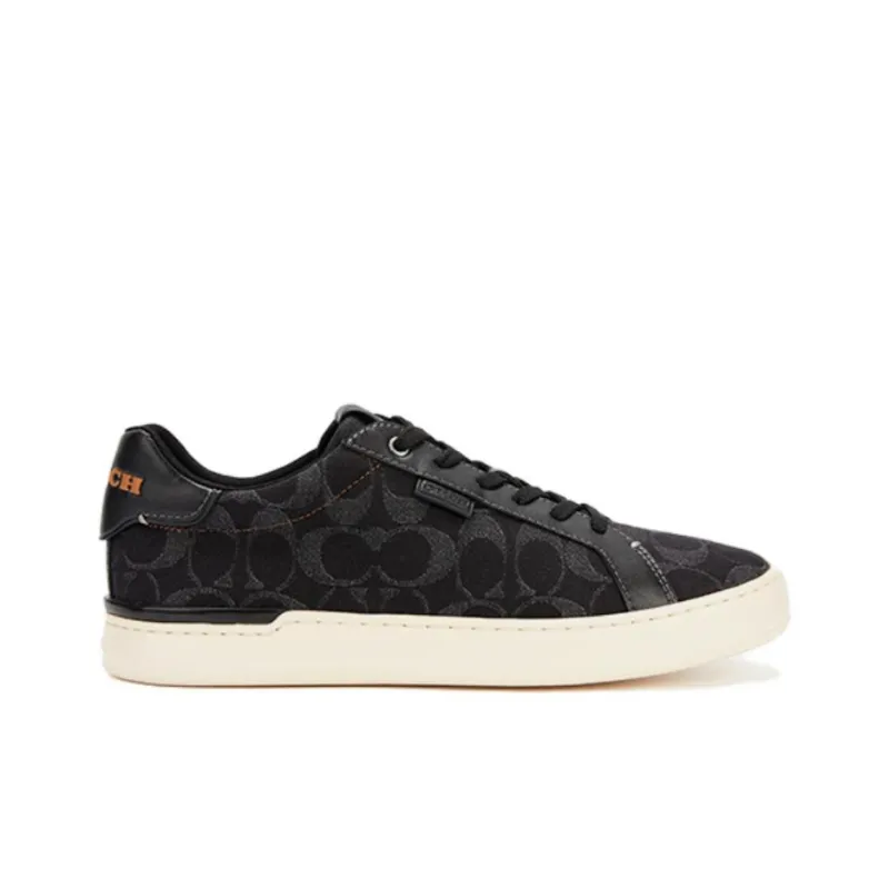 COACH Lowline Low Top Skateboard Shoes Men's Black-1