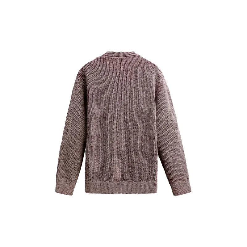 ZARA Sweaters Men Dark Red-1