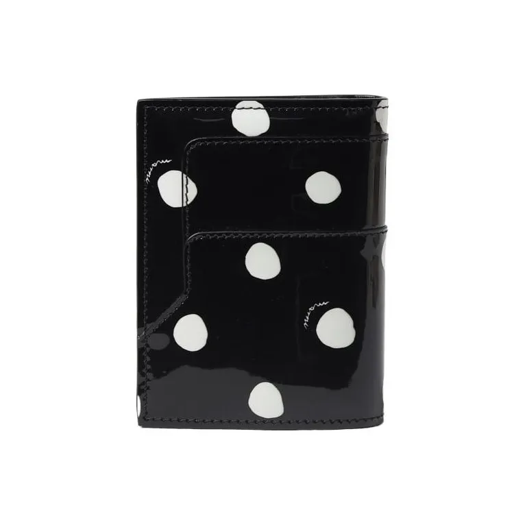 MARNI Patent Leather Wallet Women's Black-2