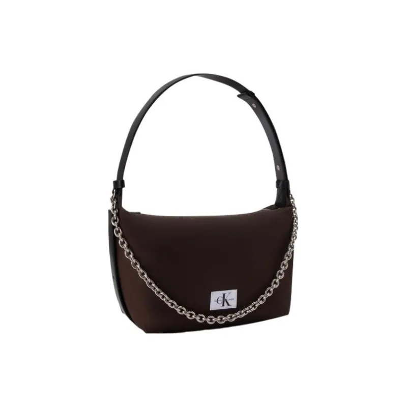 CK/Calvin Klein Fabric Shoulder Bag Dumpling Bag Handbag Shoulder Bag Women's Coffee-1
