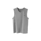 Shoulder Width Crew Neck Tank Top (Heather Gray)-Pure Cotton, Skin-Friendly, Moisture-Wicking & Breathable