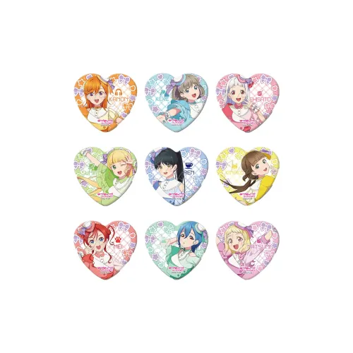 Animate LoveLive! SuperStar!! Heart Shaped Badge Second Edition IP Merch
