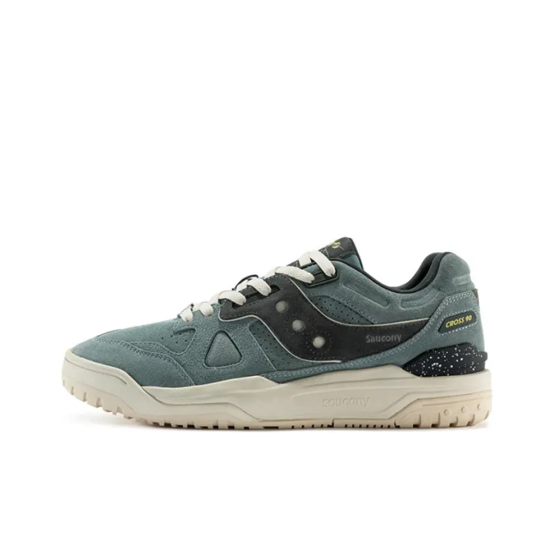 Saucony Cross 90 Low Top Skateboard Shoes Unisex Blue-0